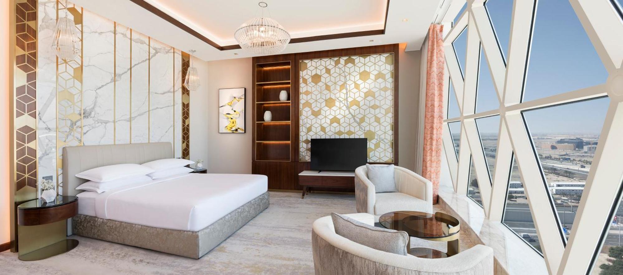 Velero Hotel Doha Lusail 외부 사진 A bedroom at the hotel